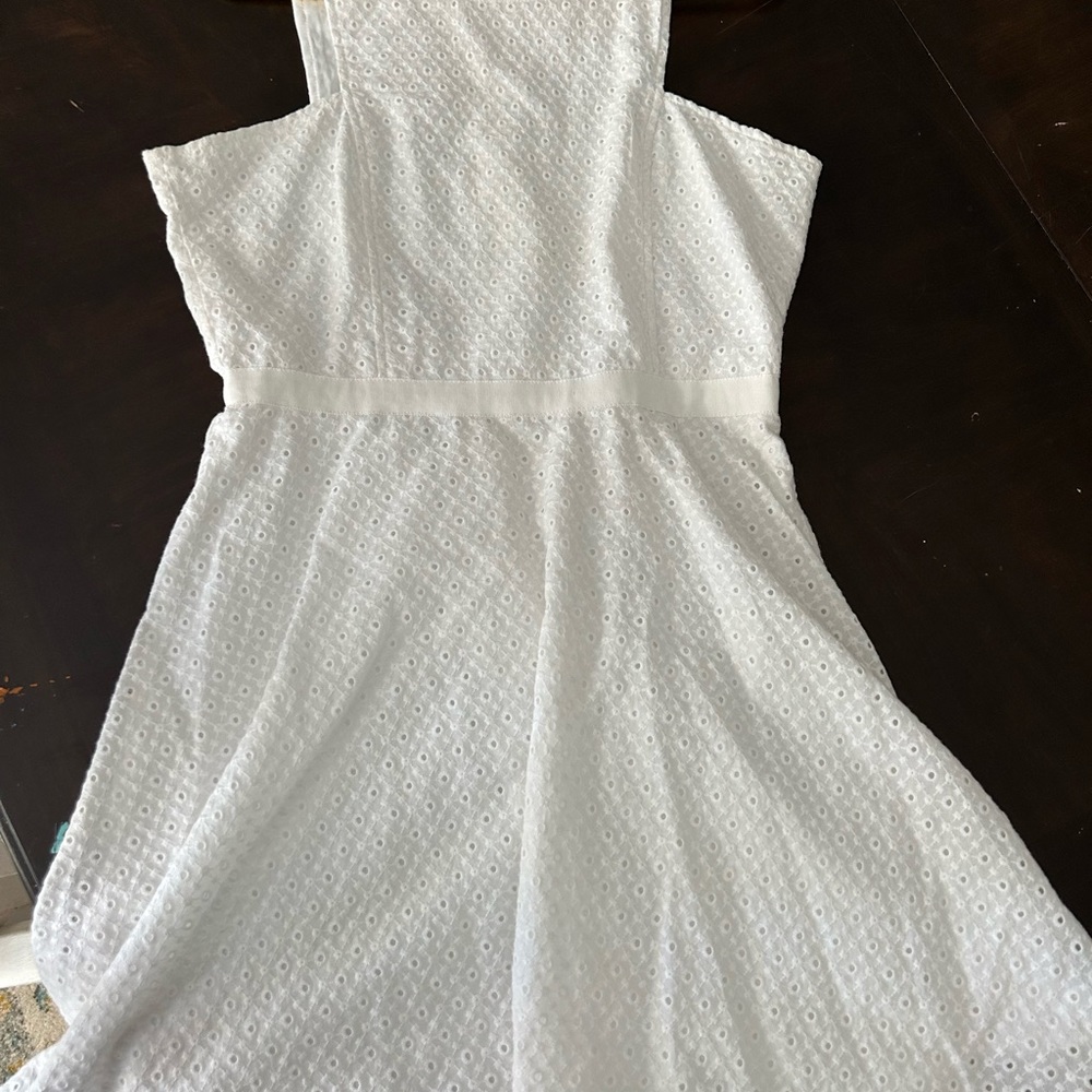 BB Dakota white eyelet dress. Work once.